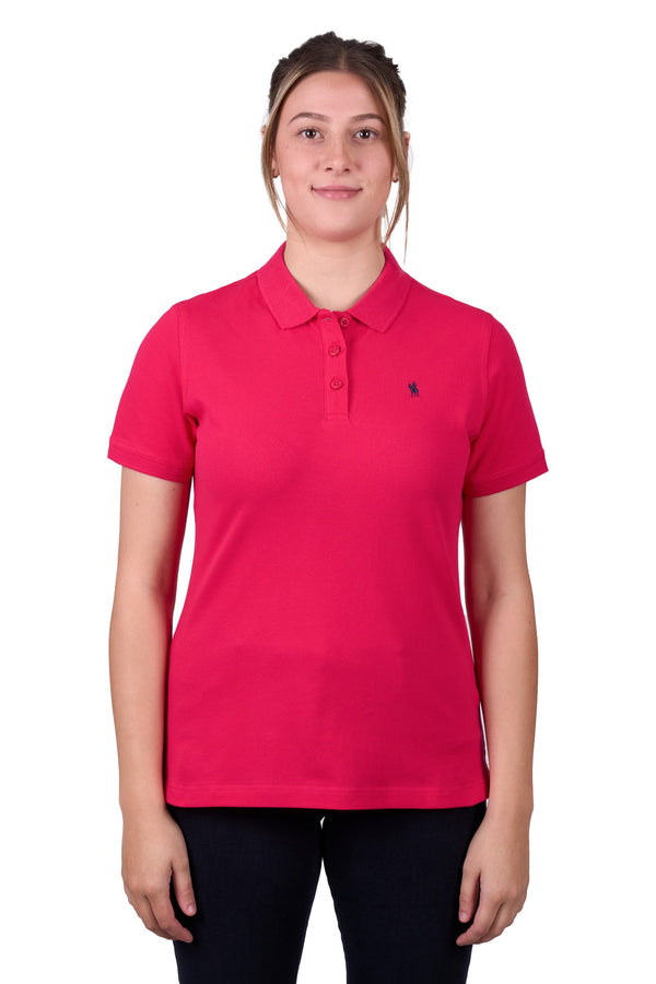 WMNS CLASSIC STRETCH SS POLO - Dark Navy - Size 16