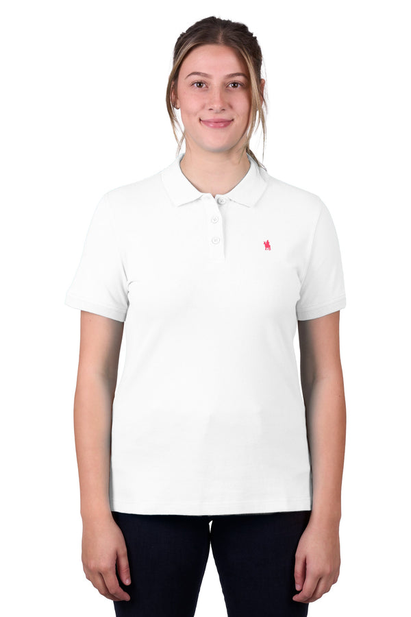WMNS CLASSIC STRETCH SS POLO - Aqua - Size 20