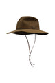 WIDE BRIM OILSKIN HAT - Camel - Size M