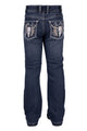 GIRLS BEC BOOT CUT JEAN - INDIGO - Size 6