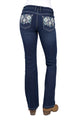 WMNS MEG BOOT CUT JEAN 32L - EVENING SKY - Size 8