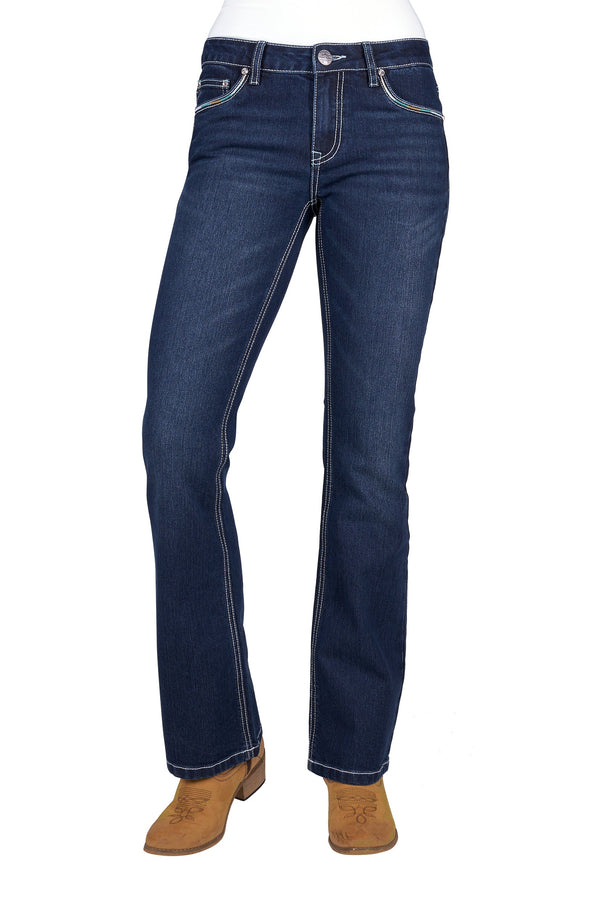 WMNS MEG BOOT CUT JEAN 32L - EVENING SKY - Size 10