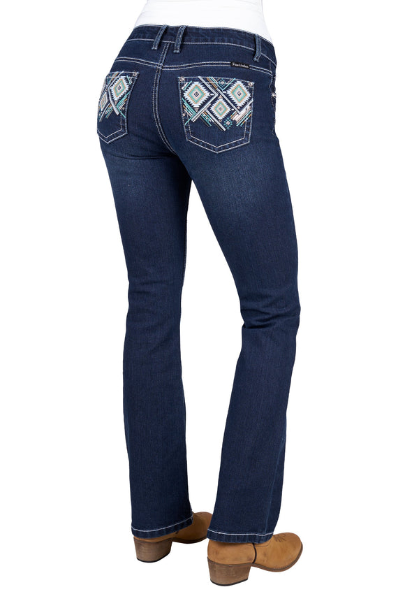 WMNS MEG BOOT CUT JEAN 32L - EVENING SKY - Size 12