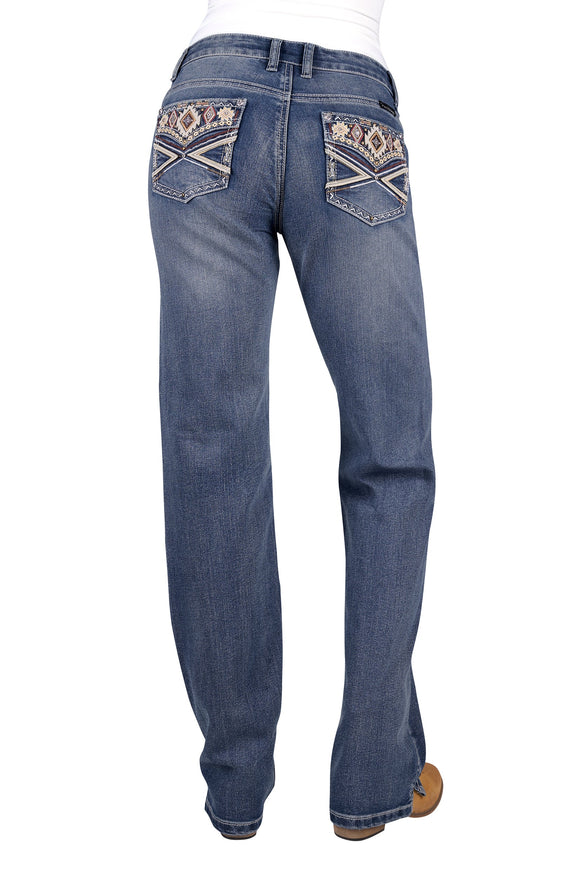 WMNS RUE STRAIGHT JEAN 34L - MOONSHINE - Size 12
