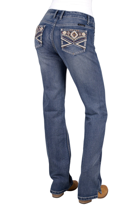 WMNS RUE STRAIGHT JEAN 34L - MOONSHINE - Size 10