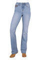 WMNS LIZ HI RISE BCUT JEAN 34L - LIGHT SKY - Size 10