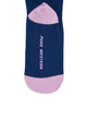 PW ADULT CREW SOCKS - BLACK/TEAL - Size 8 to 11