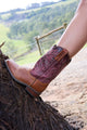 WMNS TYLER BOOT - RUST/OILED GRAPE - Size 8