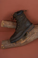 MENS GRANITE ZIP WORK BOOT - E fit - DARK BROWN - Size 8