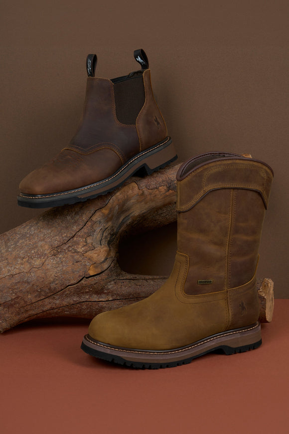 MENS BASALT WORK BOOT - E fit - BROWN - Size 8