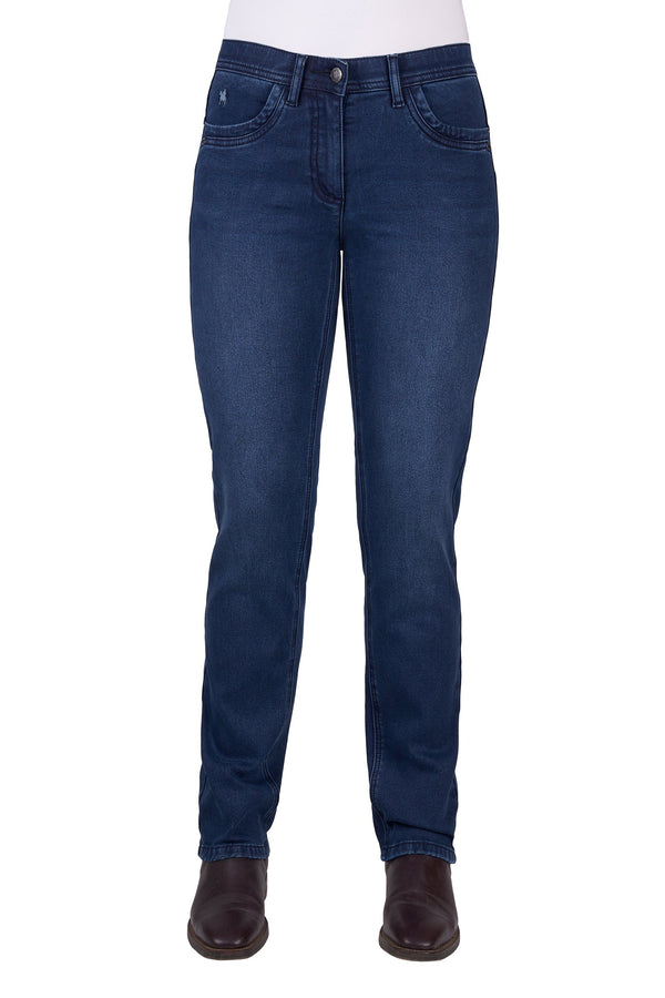WMNS JULIA THRML JEAN 32L - Mid Wash - Size 12