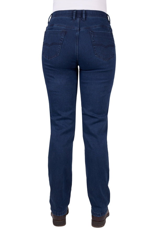 WMNS JULIA THRML JEAN 32L - Mid Wash - Size 10
