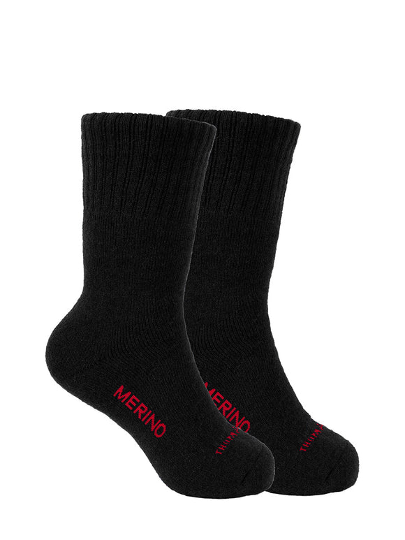 MERINO LOGO SOCKS TWIN PACK - Navy - Size 2_7