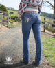 WMNS BEC BOOT CUT JEAN 34L - INDIGO - Size 14