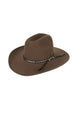 STATION WOOL FELT HAT - Chestnut - Size 56