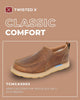 MENS CELLSTRETCH WEDGE SLIP ON - RUST BROWN - Size 8.0