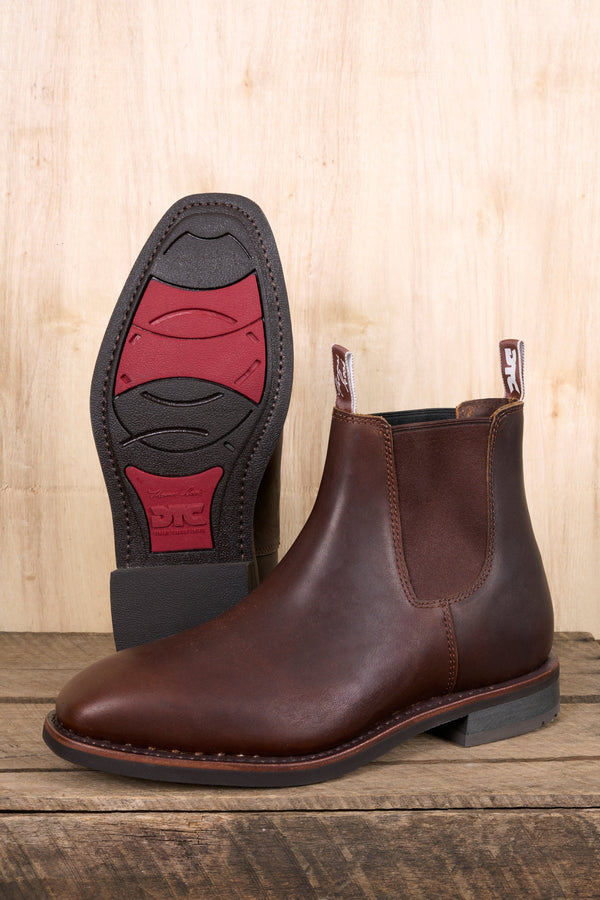 MENS DURAMAX DTC DRESS BOOT - EEE fit - BROWN COACHMAN - Size 8.5