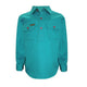 KIDS H/PLKT LIGHT CTN SHIRT - ROYAL BLUE - Size 8