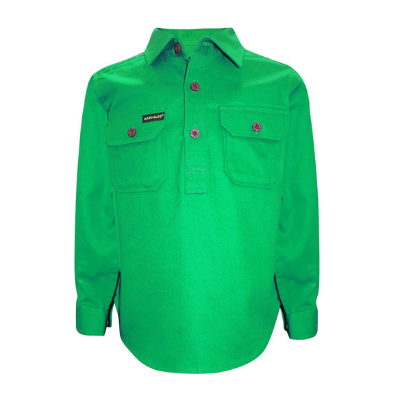 KIDS H/PLKT LIGHT CTN SHIRT - ROYAL BLUE - Size 2
