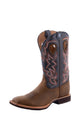 MENS HORSEMAN BOOT - DISTRESSED SADDLE/DENIM - Size 7.0