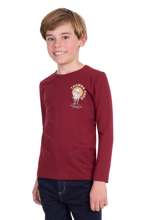 Boys Sunset Ls Tee - View 2