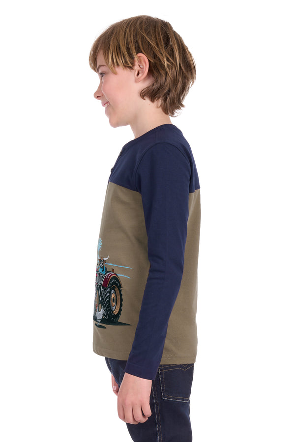 Boys Karl Henley Ls Tee - View 2