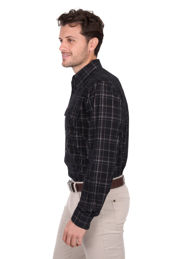 Mens Ben Thermal 2pkt Ls Shirt - View 2