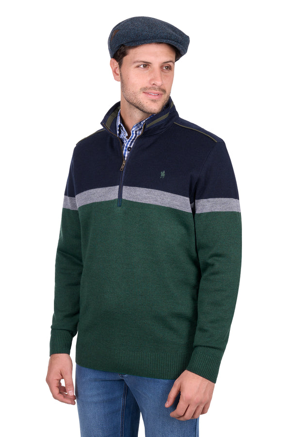 Mens Troy 1/4 Zip Jumper - View 3
