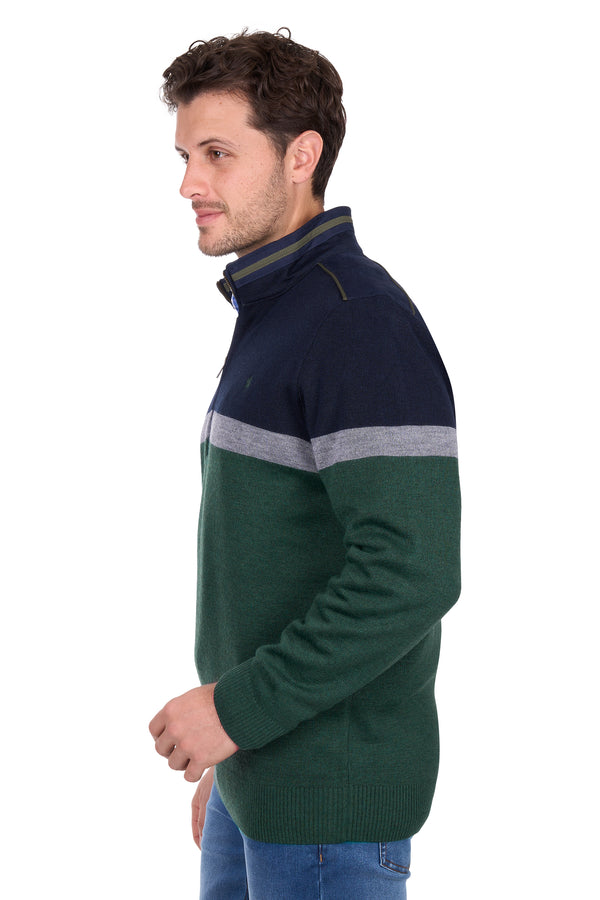 Mens Troy 1/4 Zip Jumper - View 2