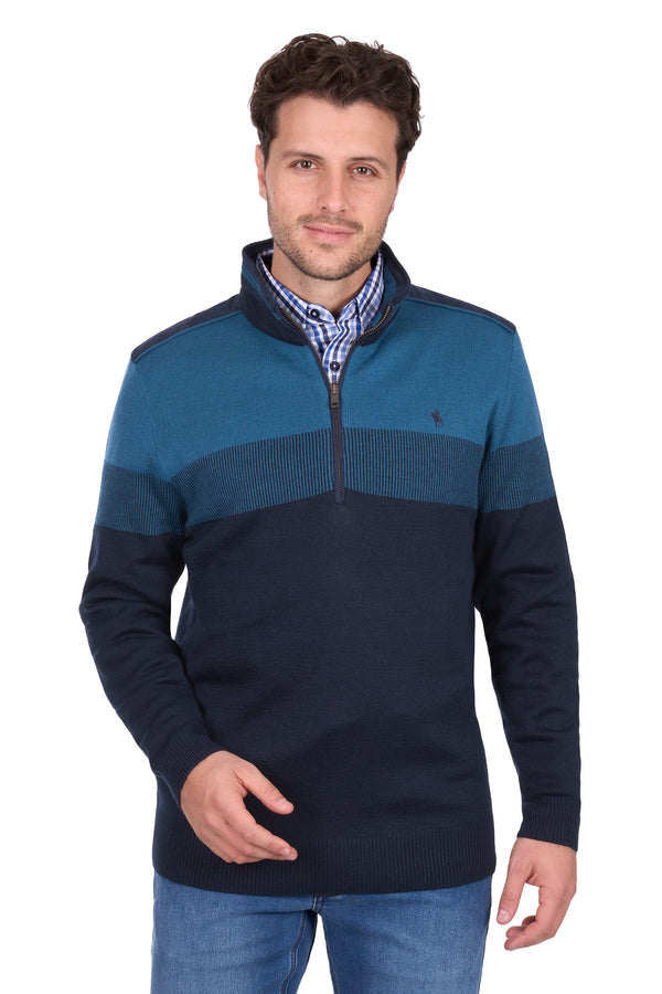 Mens Jerry 1/4 Zip Jumper - View 2