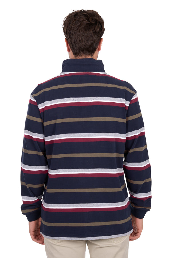 Mens Nicholas 1/4 Zip Rugby - View 4