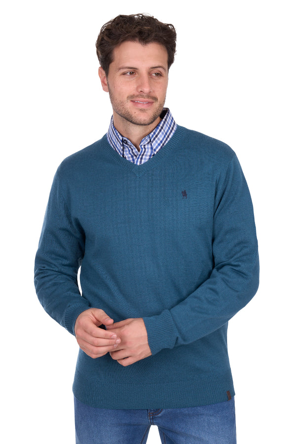 Mens Shane V Neck Jumper - View 4