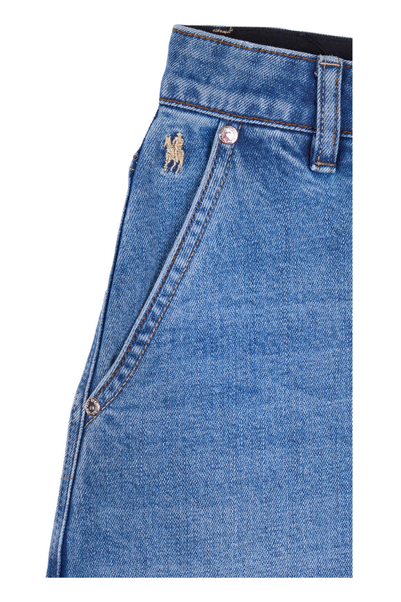 Wmns Nova Denim Skirt - View 2