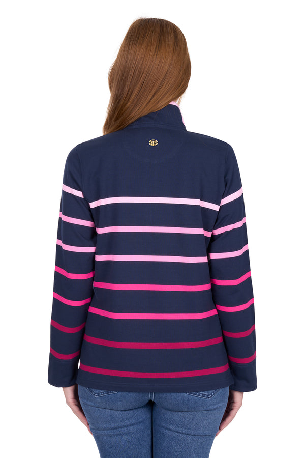 Wmns Gemma 1/4 Zip Rugby - View 5