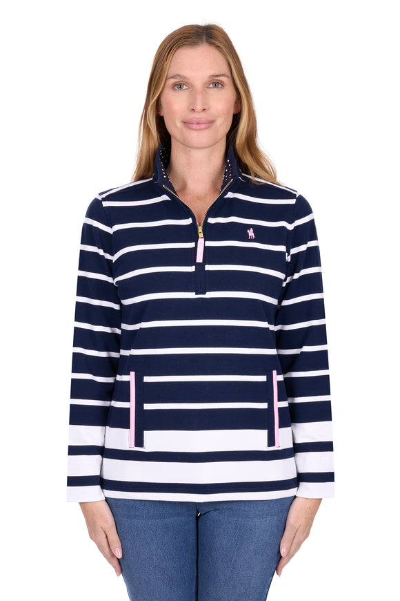 Wmns Ava 1/4 Zip Rugby