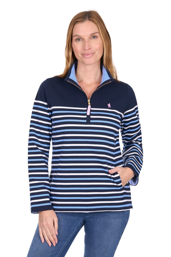 Wmns Lexi 1/4 Zip Rugby - View 3