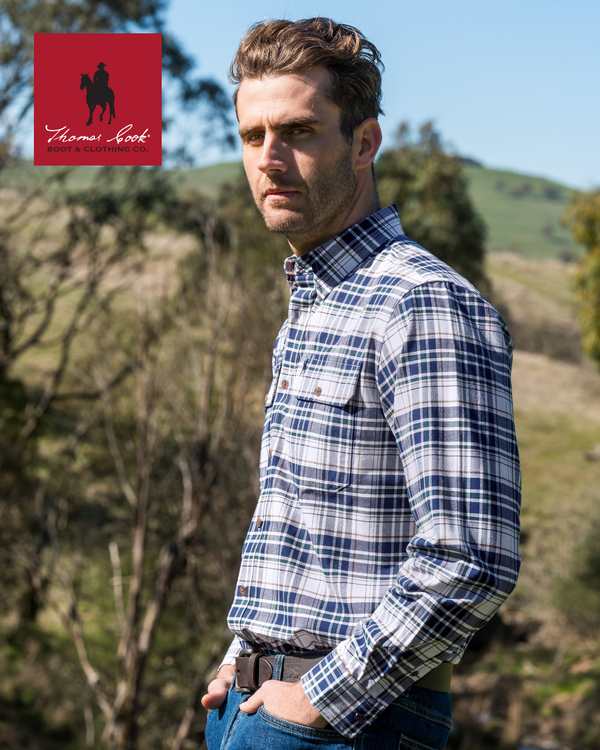 Mens Justin 2pkt Ls Shirt - View 5