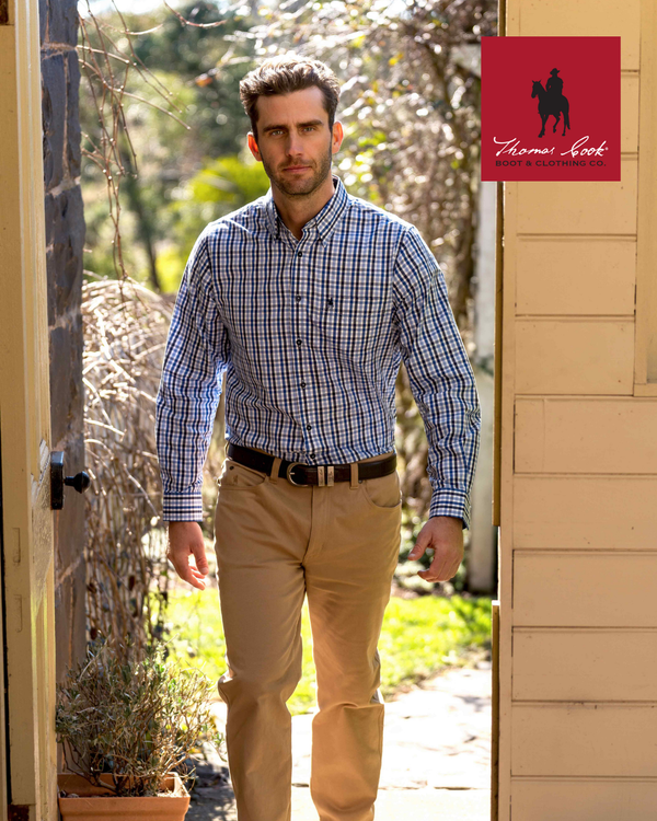 Mens Andrew 1pkt Ls Shirt - View 5