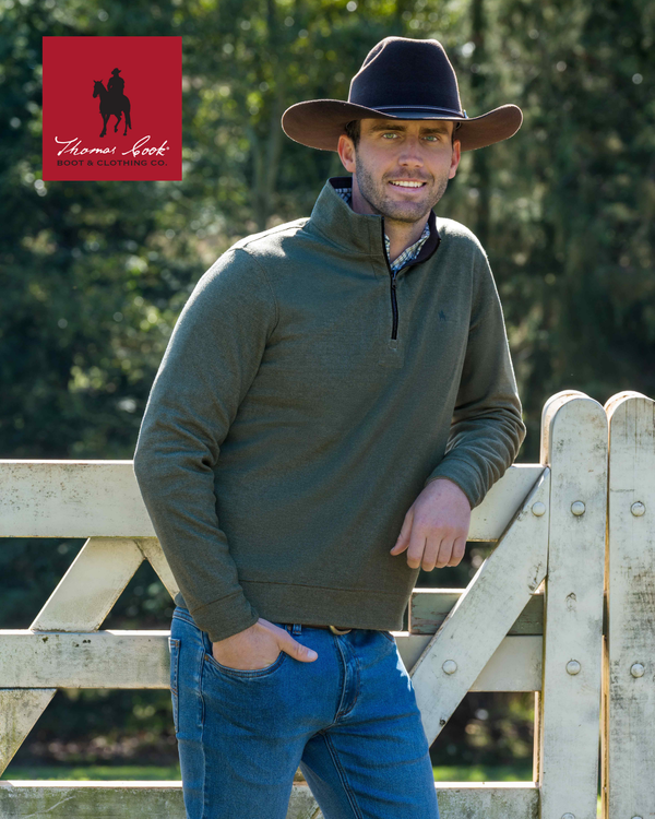 Mens Ray 1/4 Zip Jumper - View 7