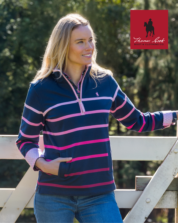 Wmns Gemma 1/4 Zip Rugby - View 8