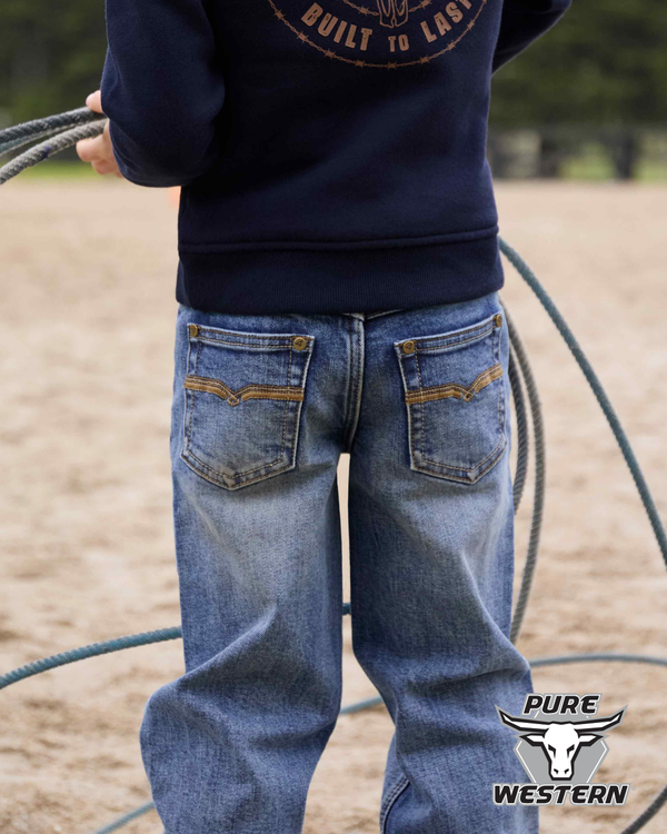 BOYS HAWKINS STRAIGHT LEG JEAN - INDIGO - Size 12