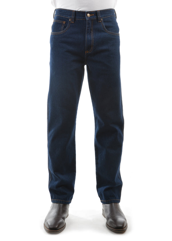 MENS STRETCH DENIM JEAN 32 - DARK BLUE - Size 30