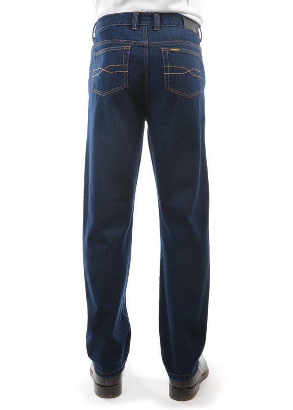 MENS STRETCH DENIM JEAN 32 - DARK BLUE - Size 31