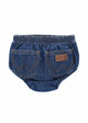 INFANT DIAPER COVER - Washed Indigo - Size 6M