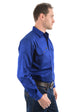 MENS F/PLKT LIGHT CTN SHIRT - ROYAL BLUE - Size M