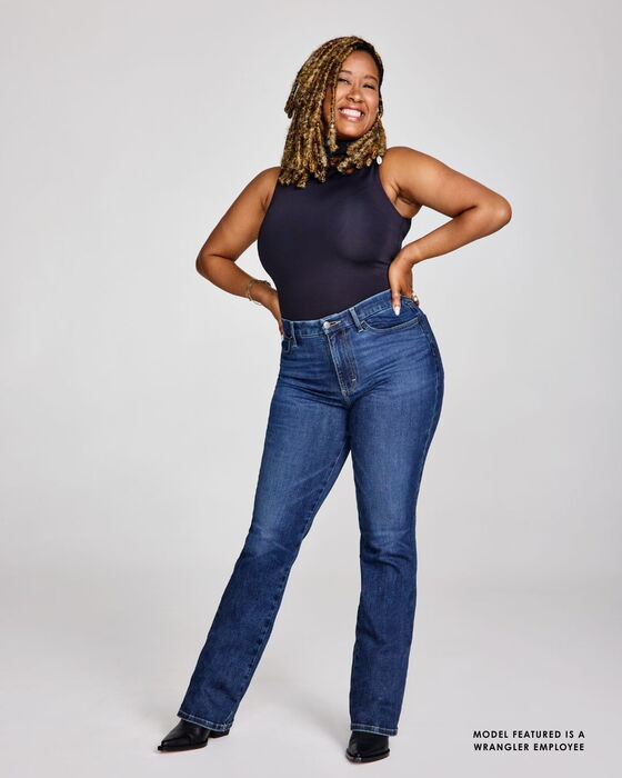 112359277 High Rise Boot Cut Jean - Bespoke - lifestyle front