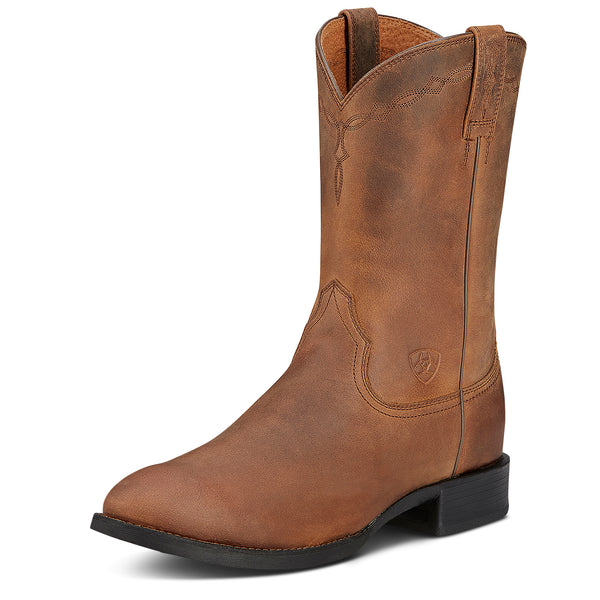 Ariat Mns Heritage Roper Distressed Brown