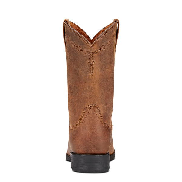 Ariat Mns Heritage Roper Distressed Brown - View 3