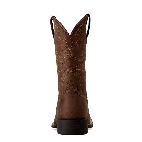 Ariat Mns Sport Wide Sq Toe Distressed Brown - View 4