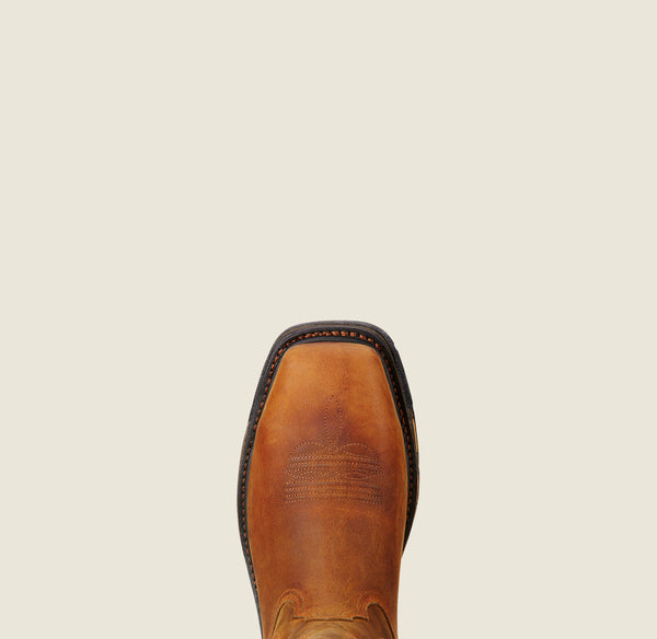Ariat Mns Workhog Wst Steeltoe Toast Premium - View 5